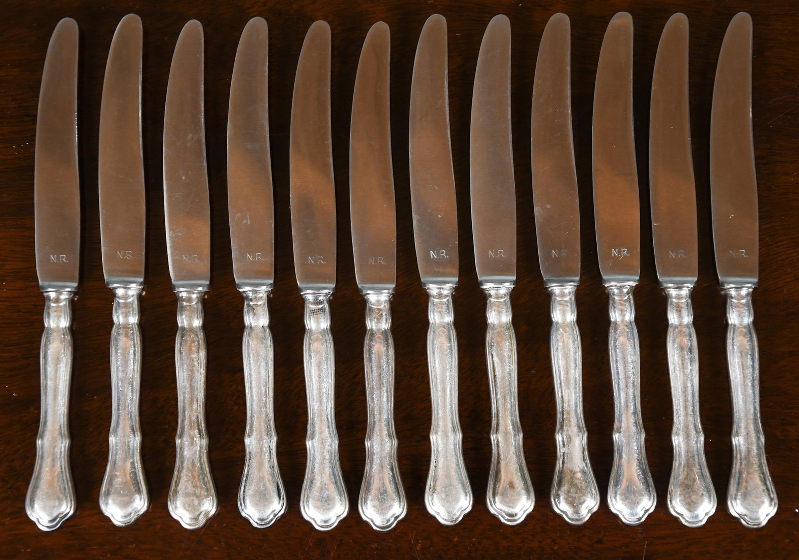 LARGE SET 800 SILVER FLATWARE, 214 OZ T. - 9