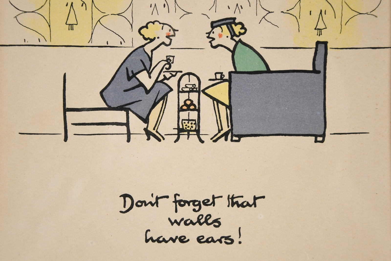 WWII PROPAGANDA LITHOGRAPH. - 2