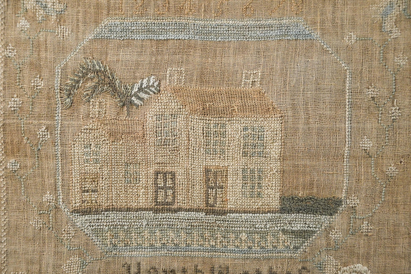 SALLY GRIDLEY, VT NEEDLEWORK SAMPLER. - 3