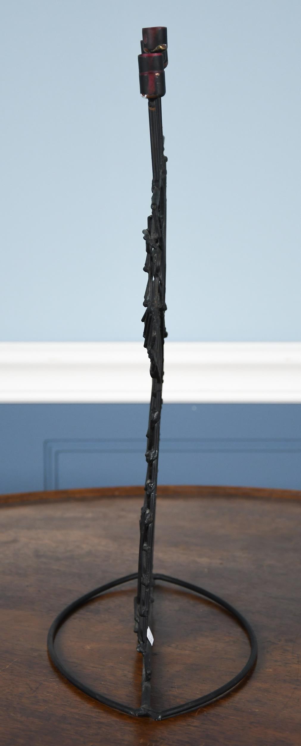 JOHN RISLEY METAL CAT CANDLE HOLDER. - 6