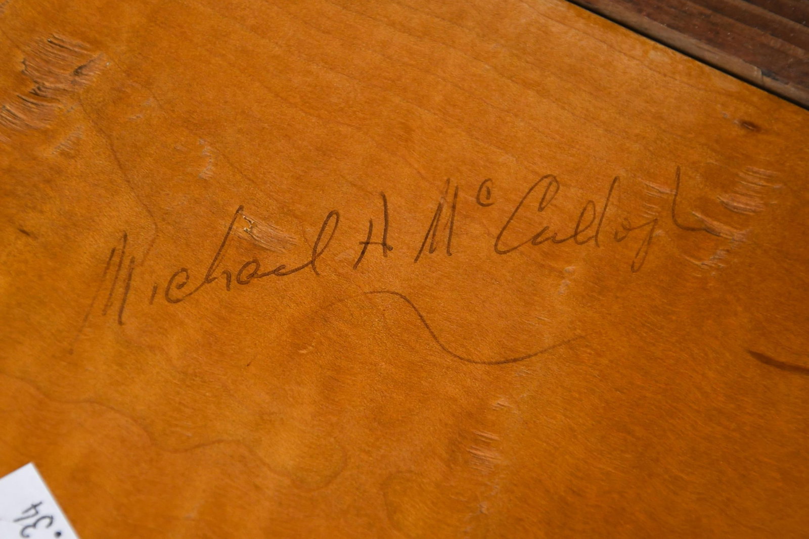 MICHAEL MCCULLOUGH MINIATURE TIGER MAPLE BOX. - 3