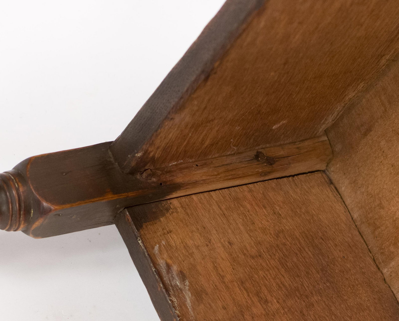 18TH C. NE PAINTED MAPLE SMALL TAP TABLE, - 11