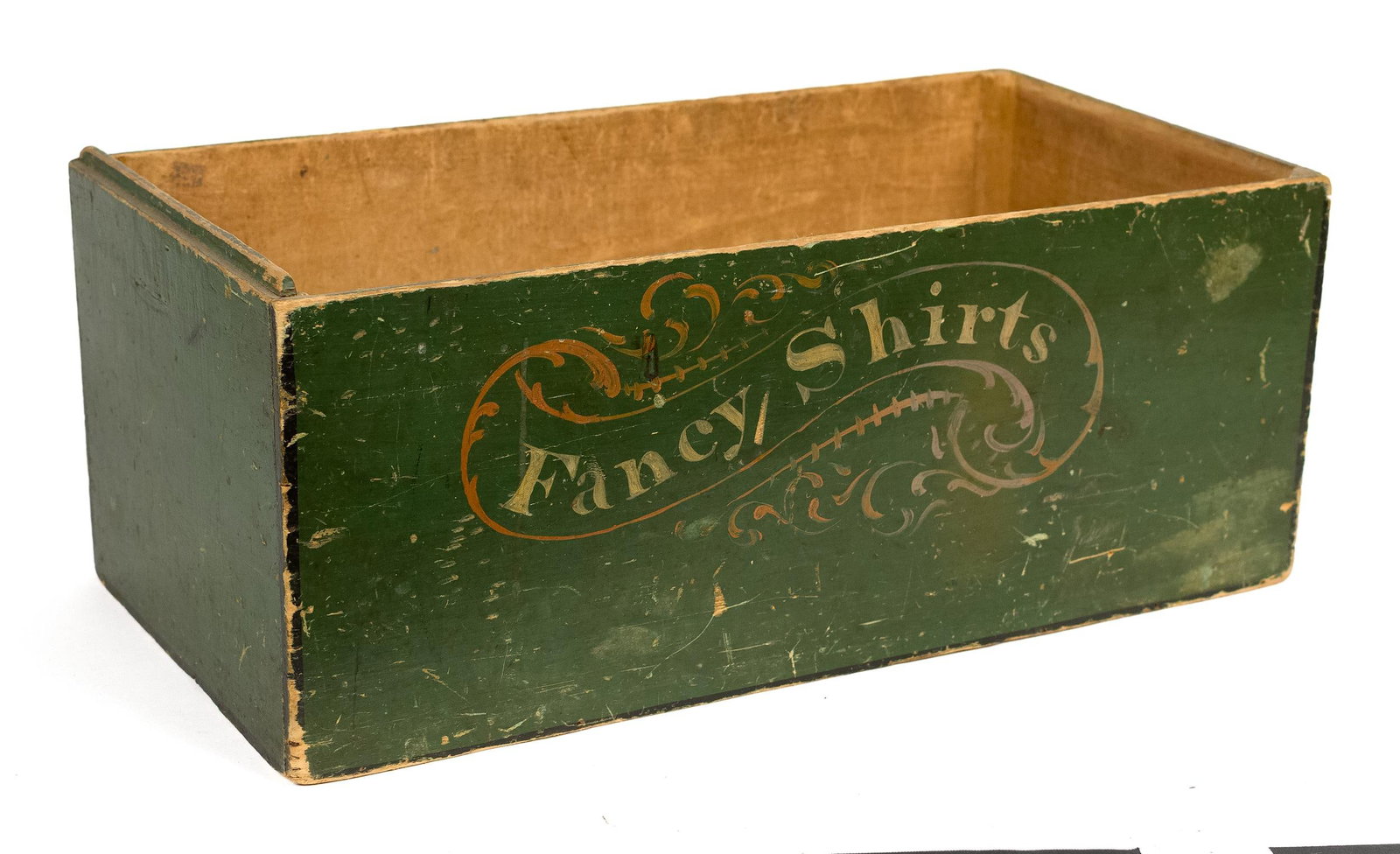 ANTIQUE COUNTRY STORE PAINTED DRAWER, FANCY SHIRTS. (1 of 8)