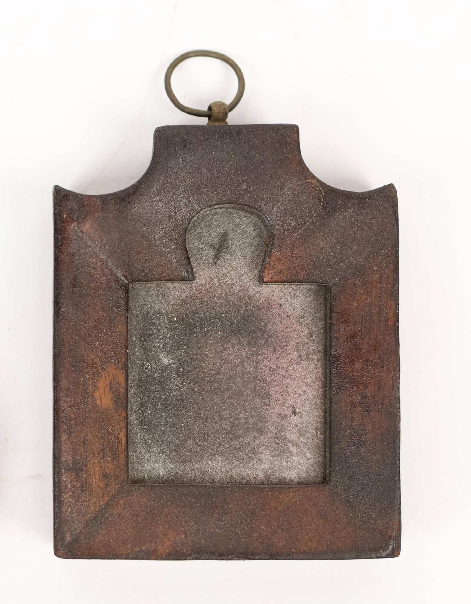 TWO EARLY SMALL MAKE-DO MIRRORS. - 3
