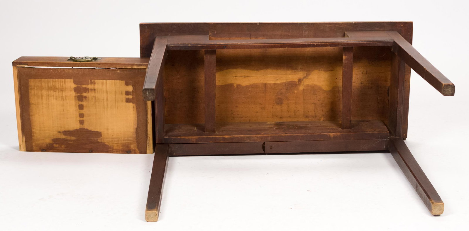 CHIPPENDALE NH CHERRY GAMES TABLE. - 17