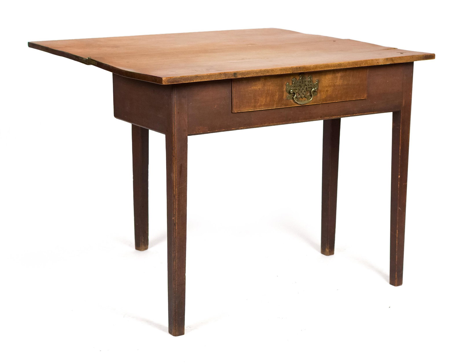 CHIPPENDALE NH CHERRY GAMES TABLE. - 2
