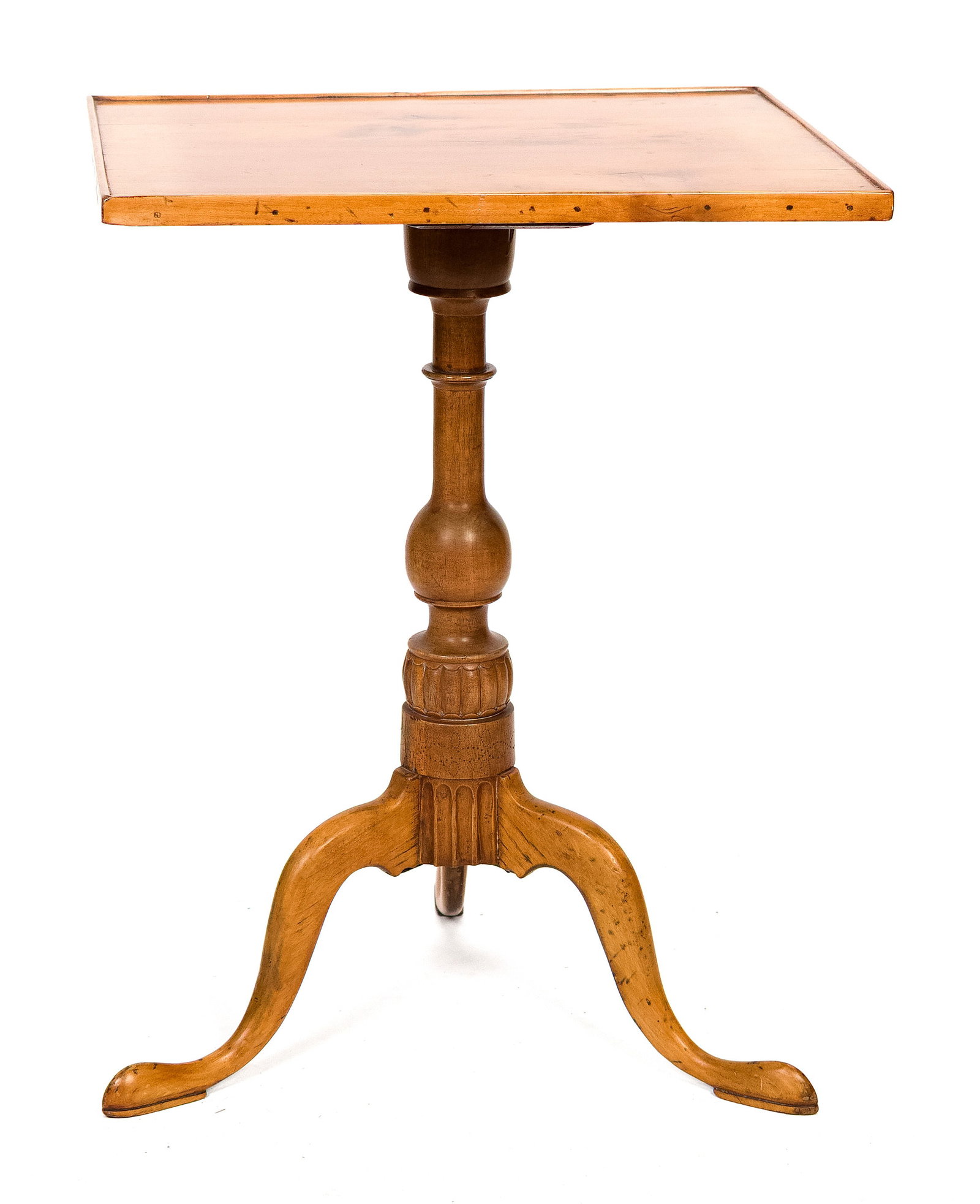 RARE Q.A. CARVED CHERRY CANDLESTAND. (1 of 9)