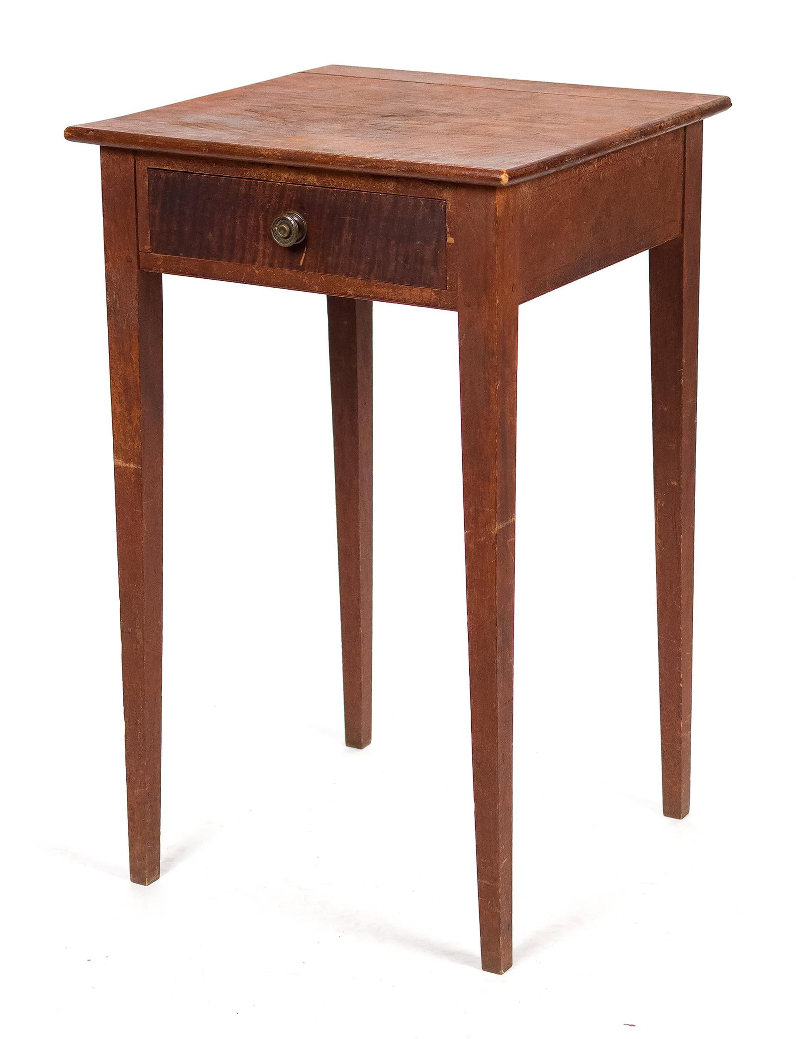 CHOICE FEDERAL RED STAINED ONE DRAWER STAND. (1 of 13)