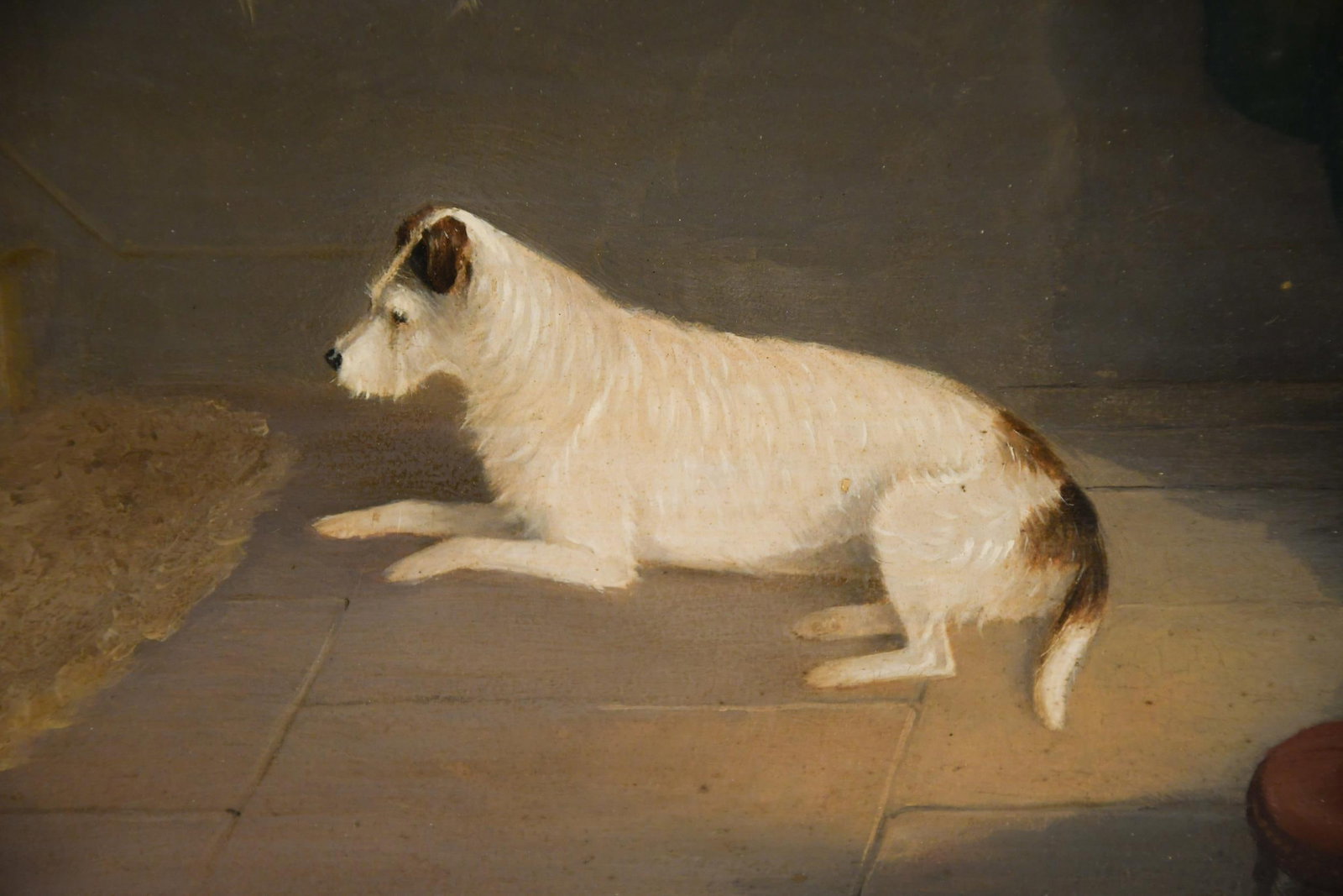19TH C. O/B JACK RUSSEL TERRIER, PERIOD FRAME. - 3