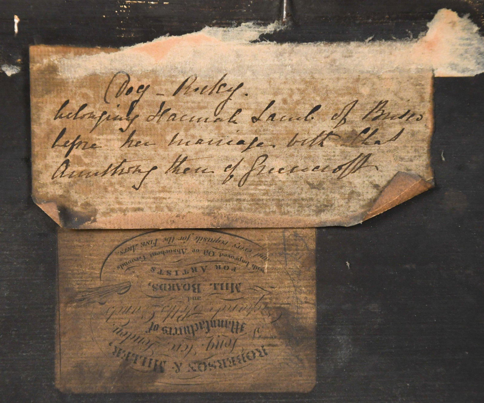 19TH C. O/B JACK RUSSEL TERRIER, PERIOD FRAME. - 4