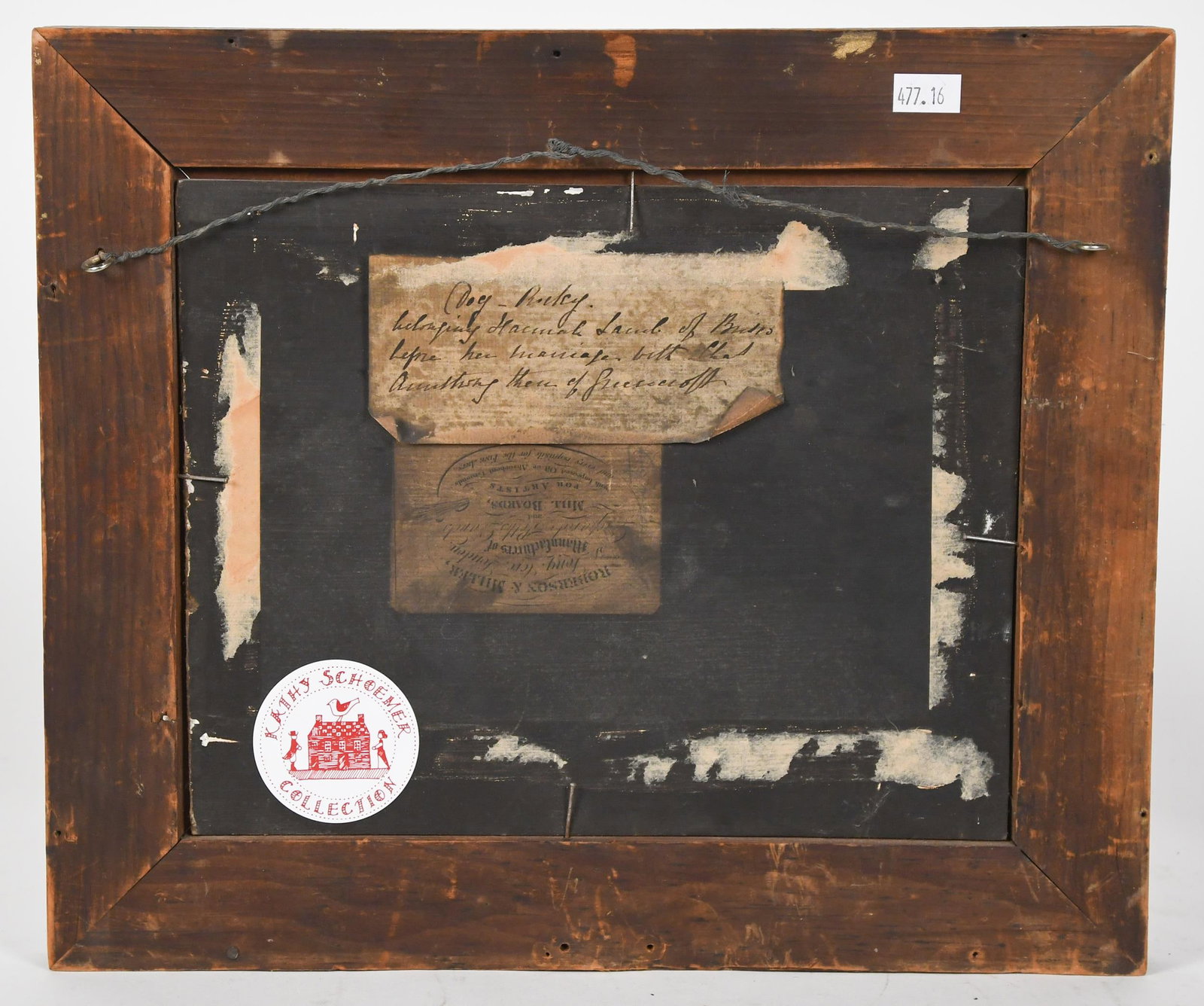 19TH C. O/B JACK RUSSEL TERRIER, PERIOD FRAME. - 6