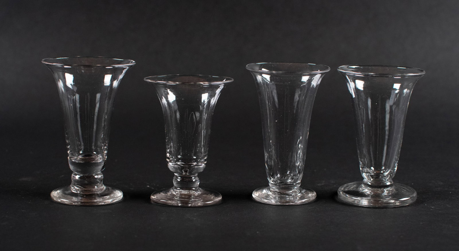 18TH C. HANDBLOWN STEMWARE, 19 PCS. - 5