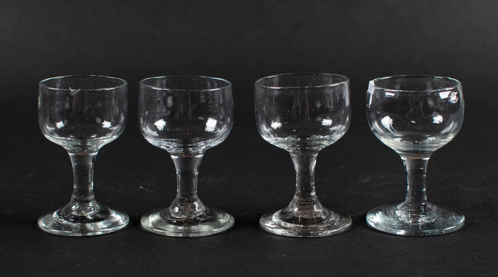 18TH C. HANDBLOWN STEMWARE, 19 PCS. - 7