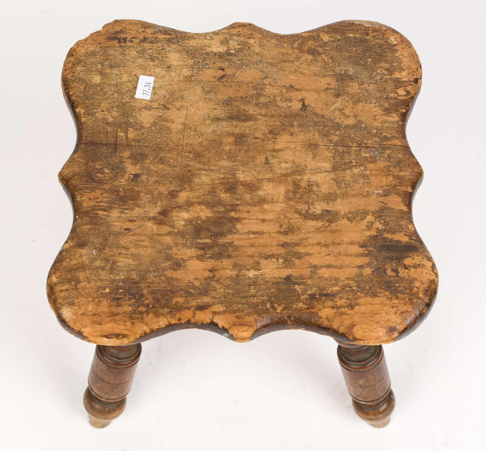 ANTIQUE WINDSOR FOOTSTOOL. - 3