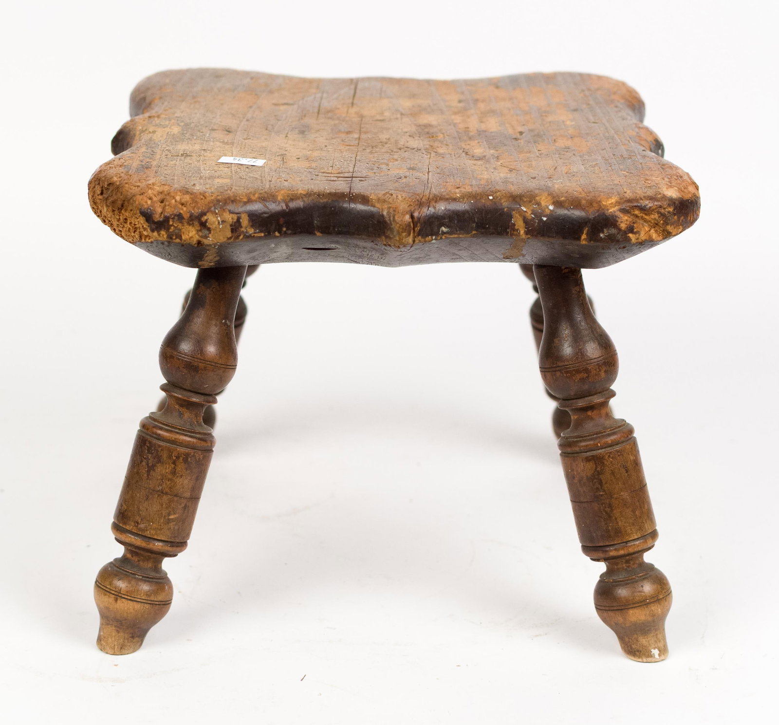 ANTIQUE WINDSOR FOOTSTOOL. - 7