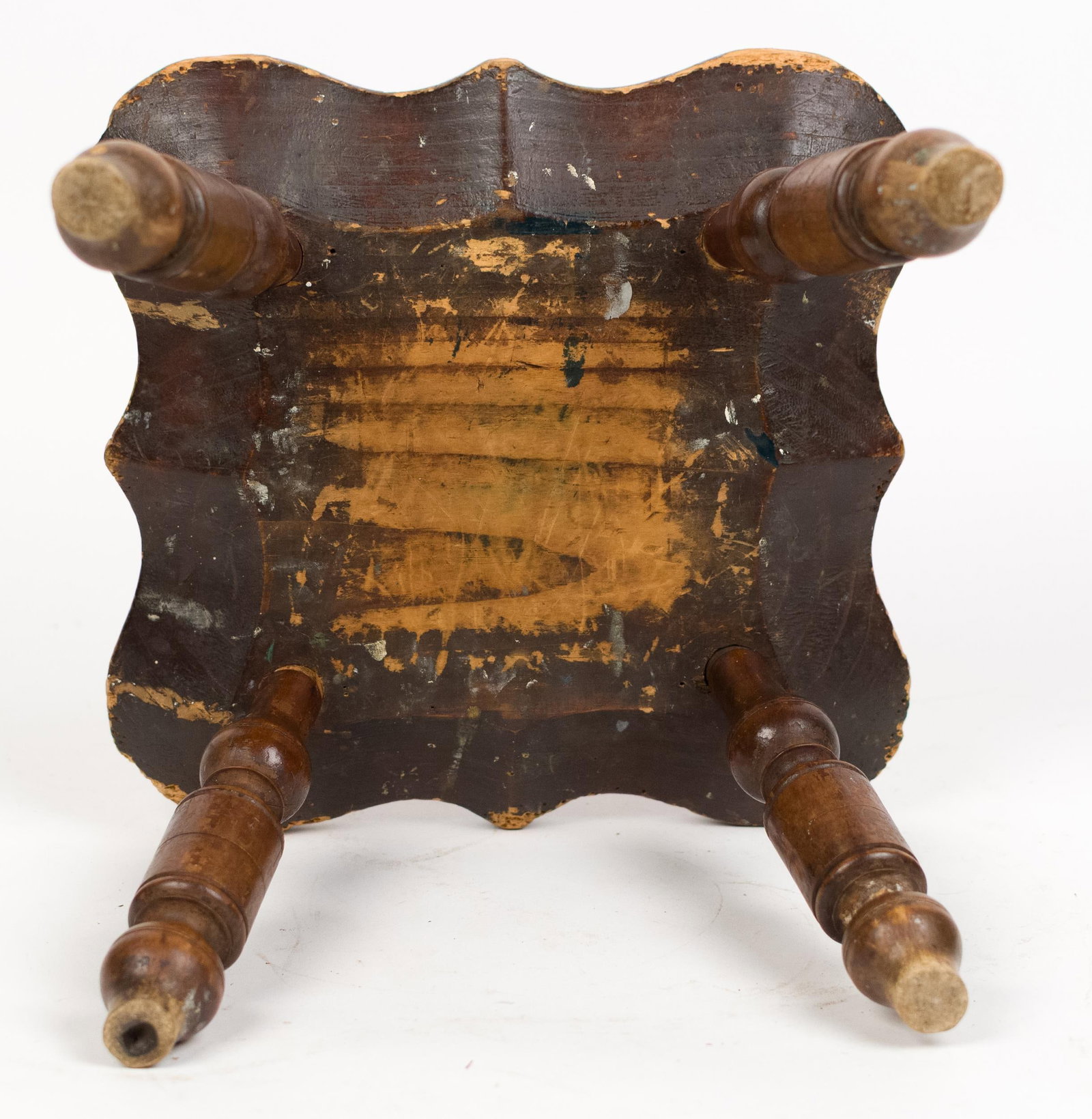 ANTIQUE WINDSOR FOOTSTOOL. - 8