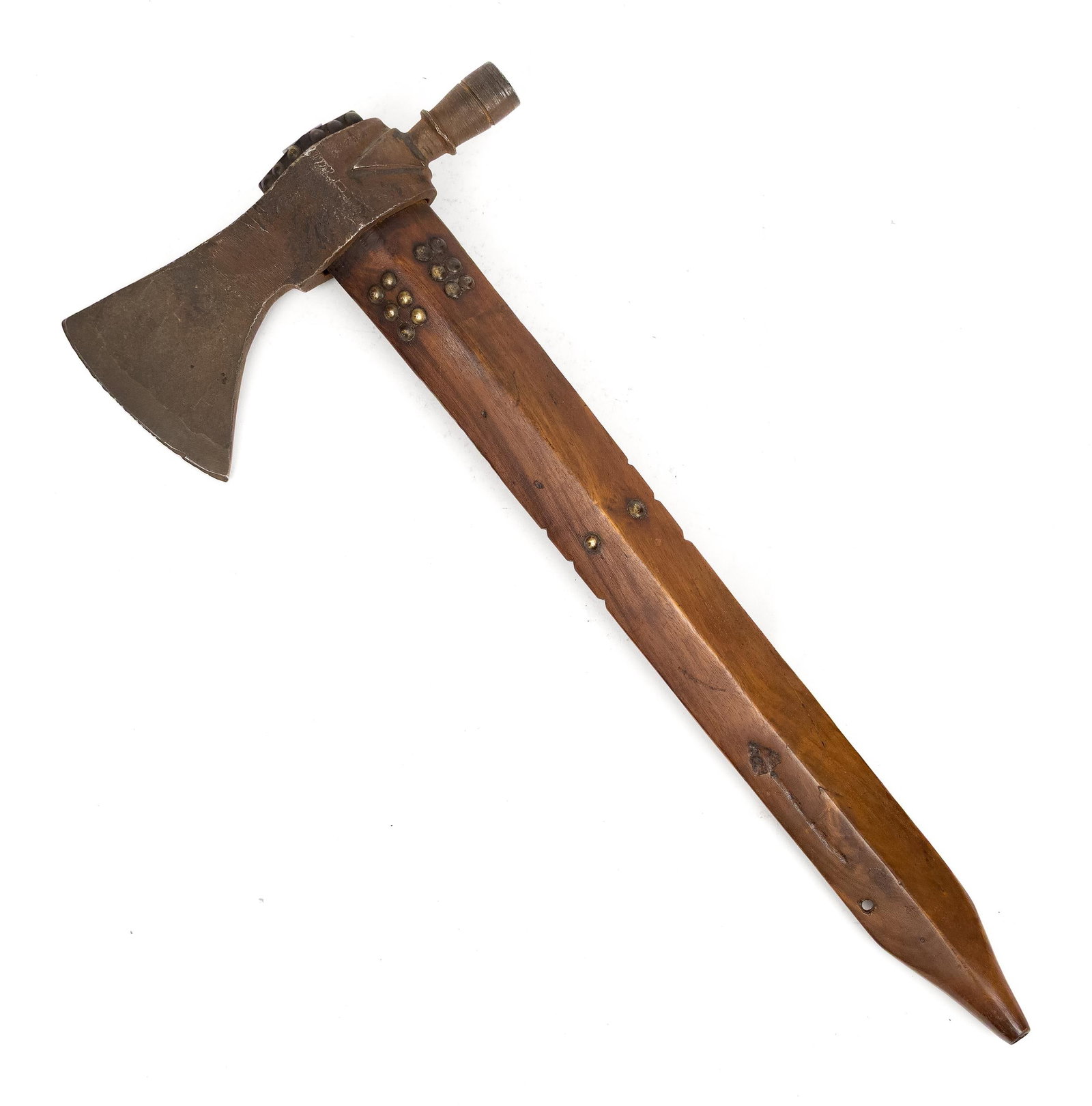 19TH C. NATIVE AMERICAN PIPE TOMAHAWK. - 2