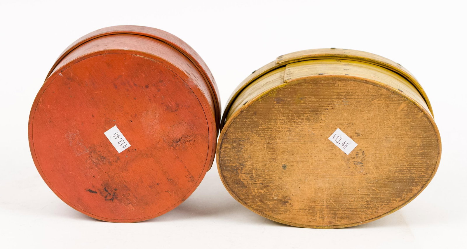 TWO ANTIQUE PAINTED PANTRY BOXES - 10