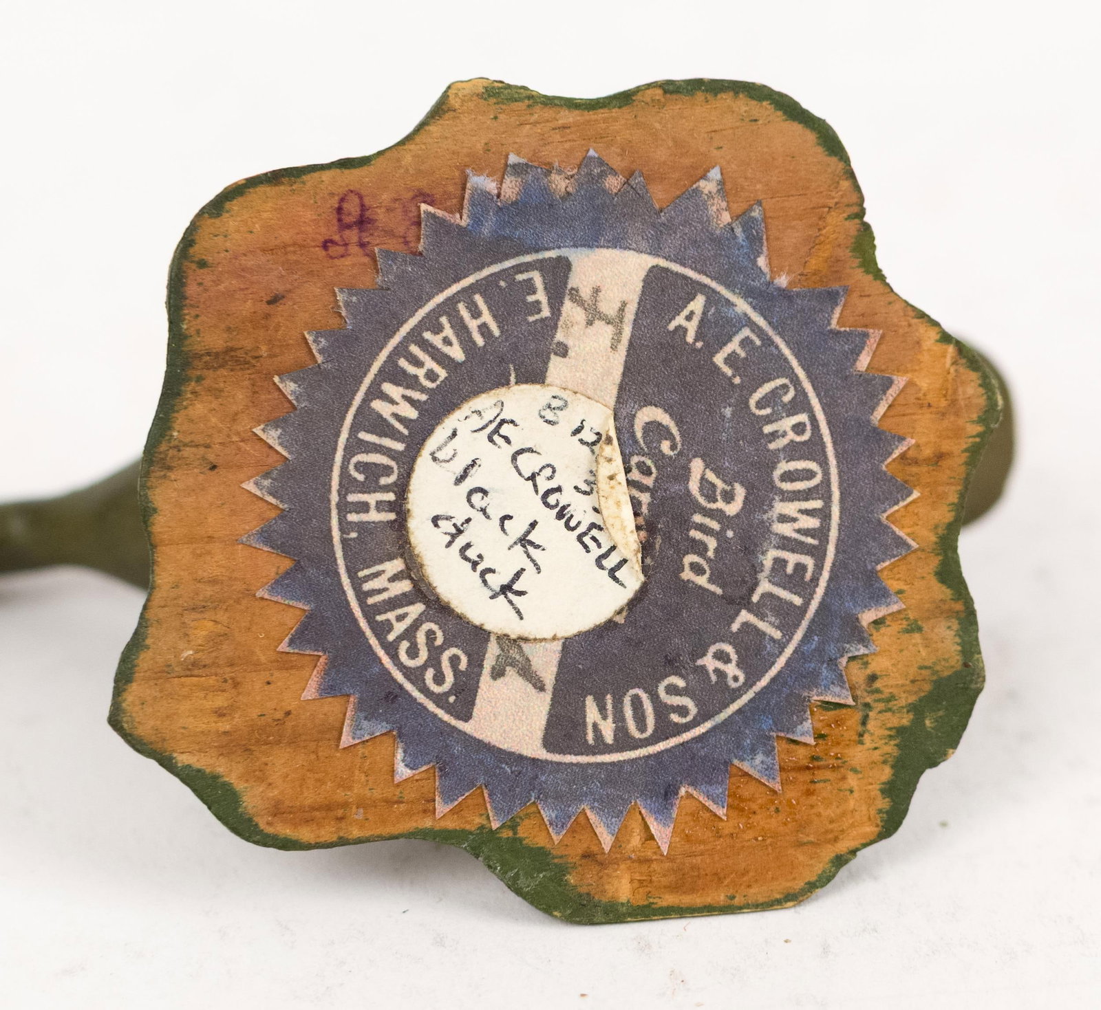 A. E. CROWELL MINI DUCK CARVING. - 5