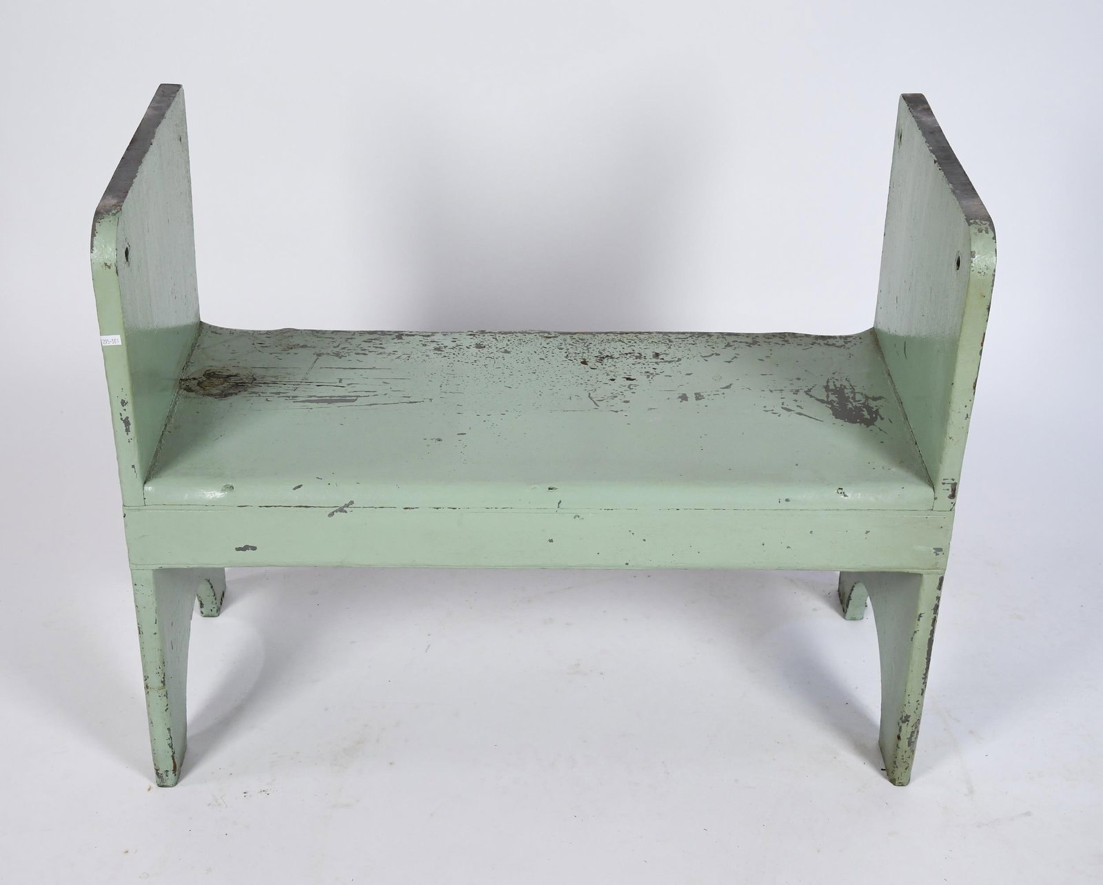 19TH C. PAINTED HUTCH TABLE. - 8