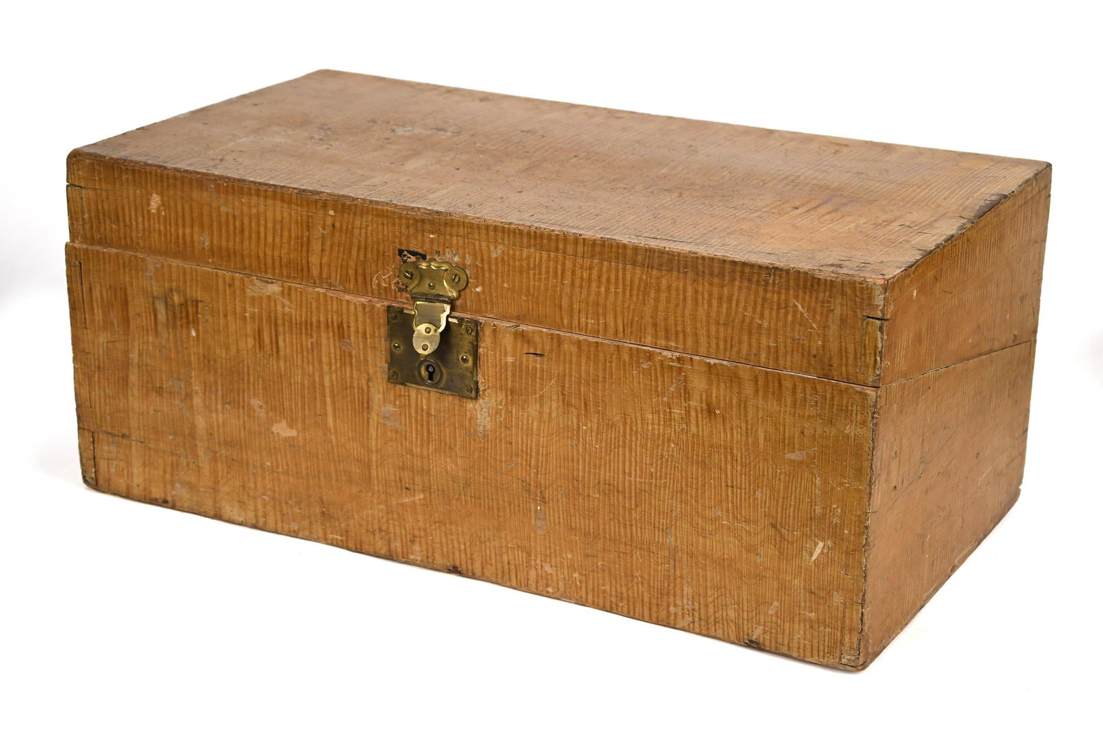 19TH C. PAINT DECORATED WRITING BOX. (1 of 8)