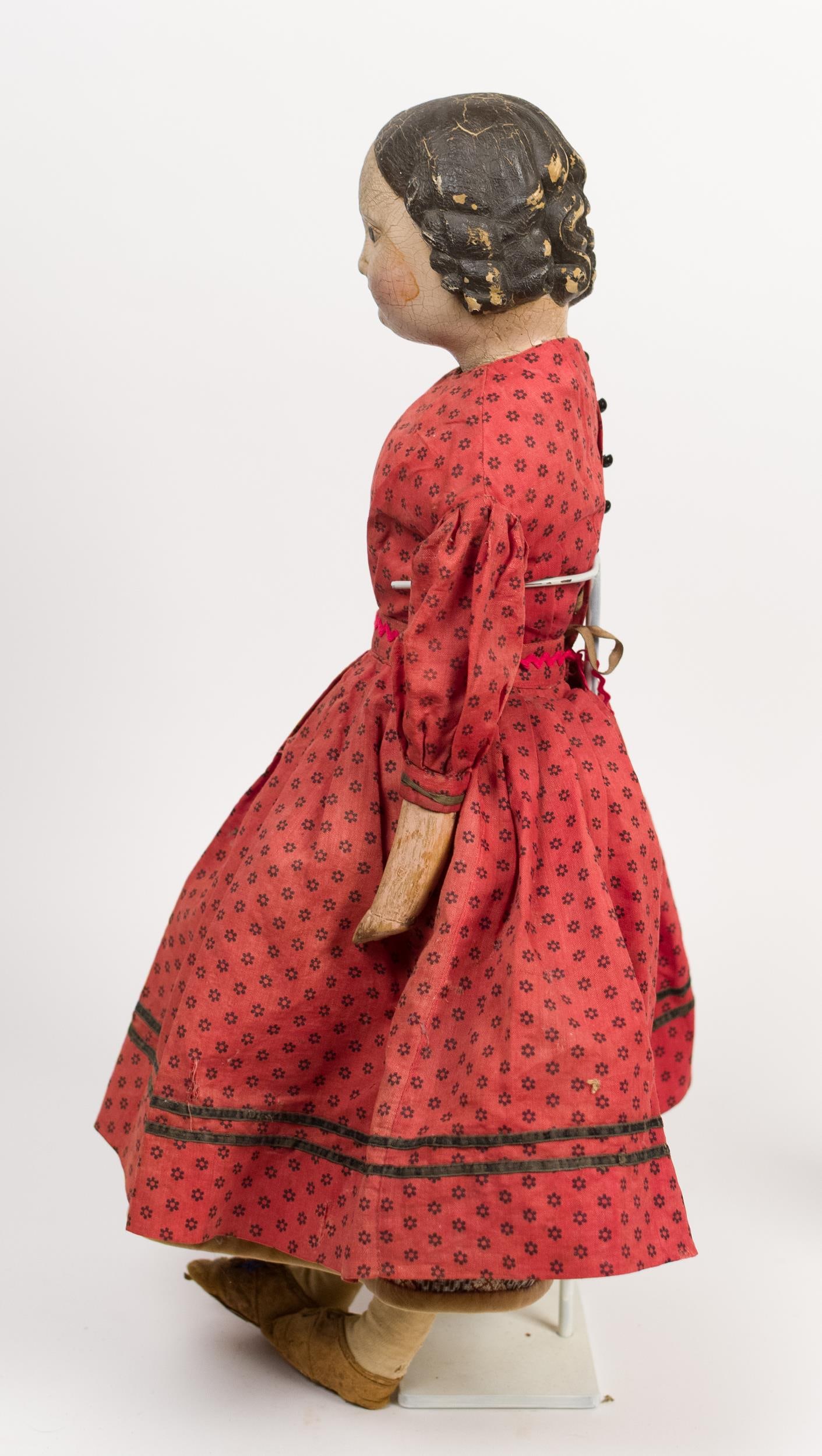 19TH C. RUBBER HEAD DOLL. - 4