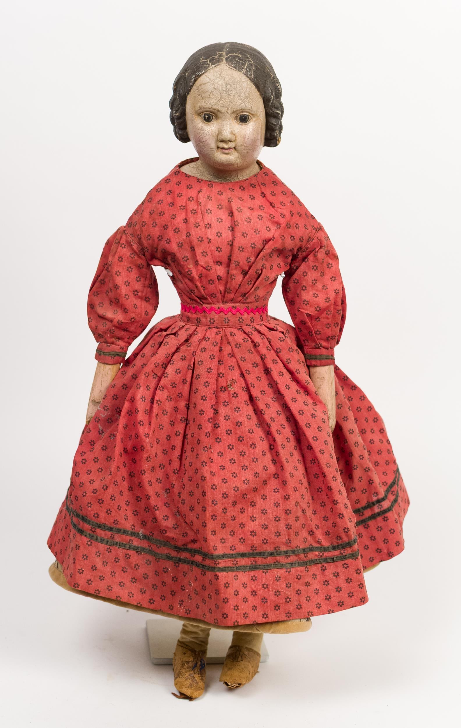 19TH C. RUBBER HEAD DOLL. - 5