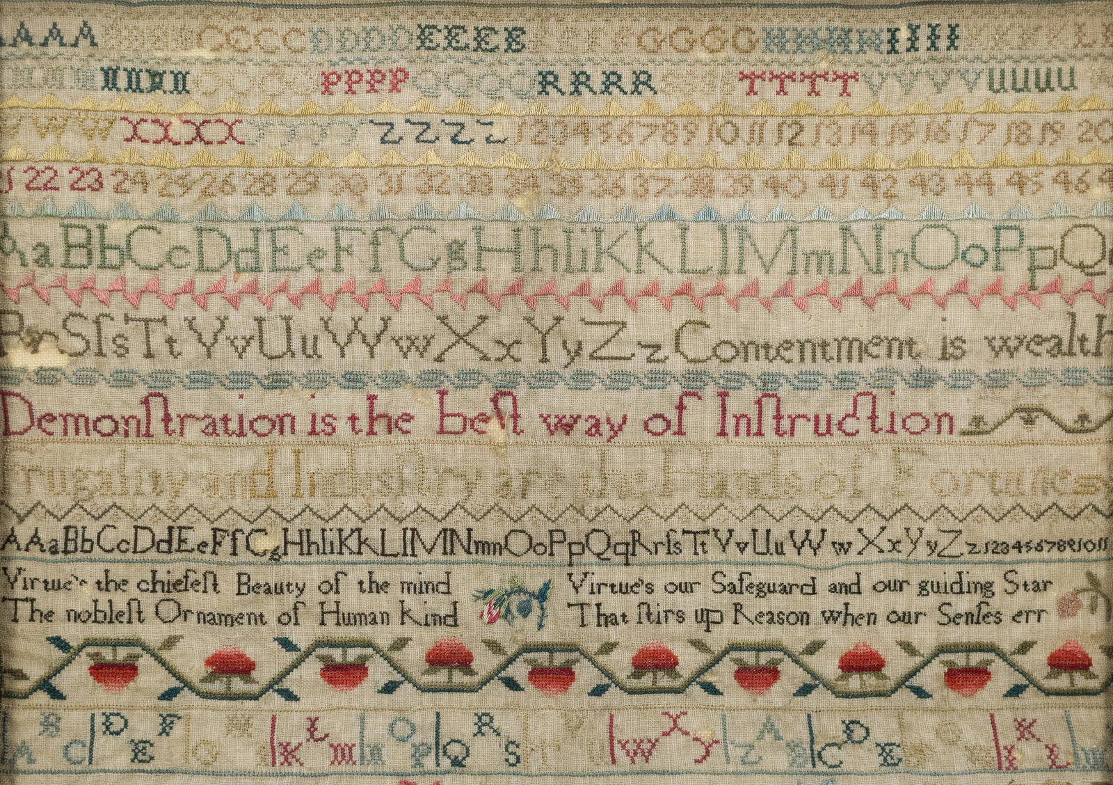 1782 AMELIA PEWMER SAMPLER.  - 3
