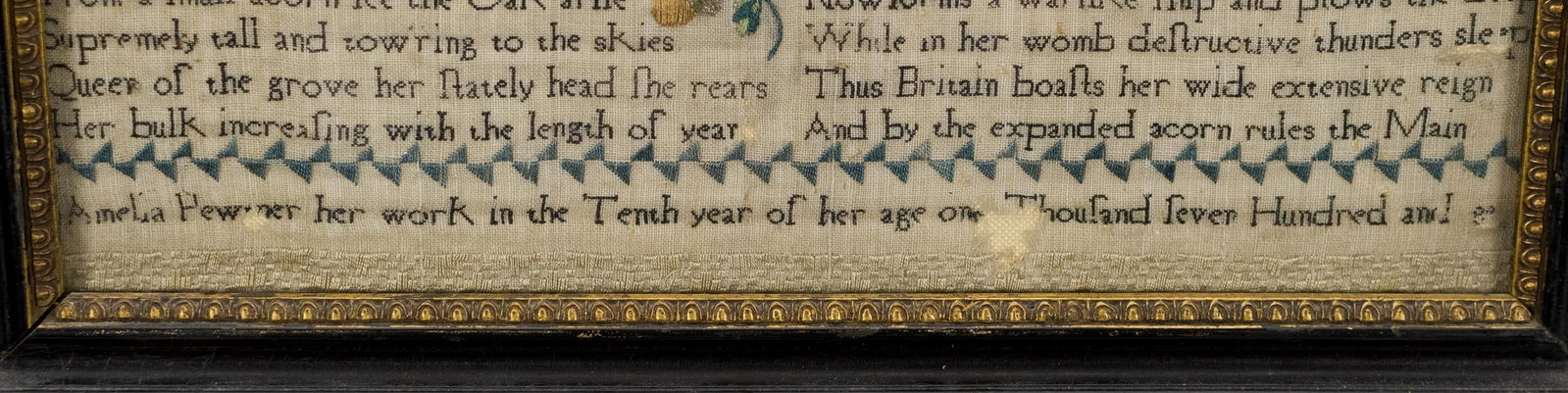 1782 AMELIA PEWMER SAMPLER.  - 5
