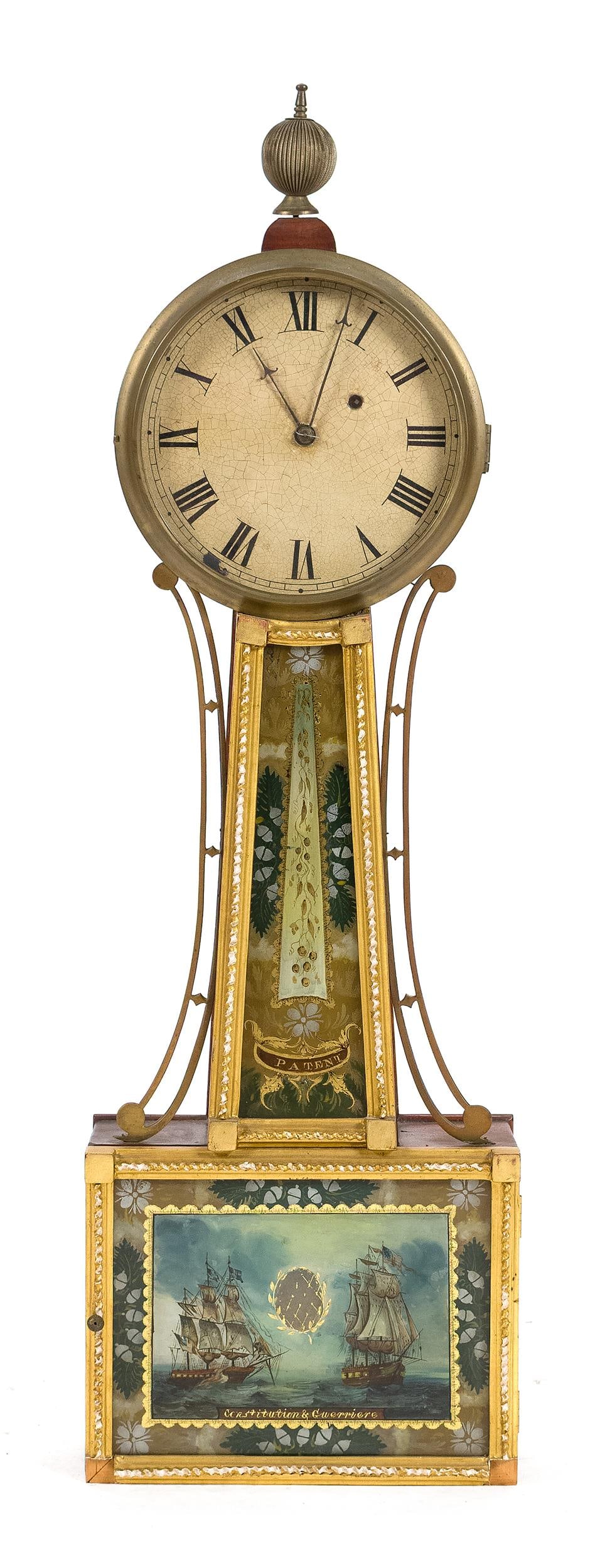 19TH C. WILLARDS PATENT BANJO CLOCK. (1 of 10)