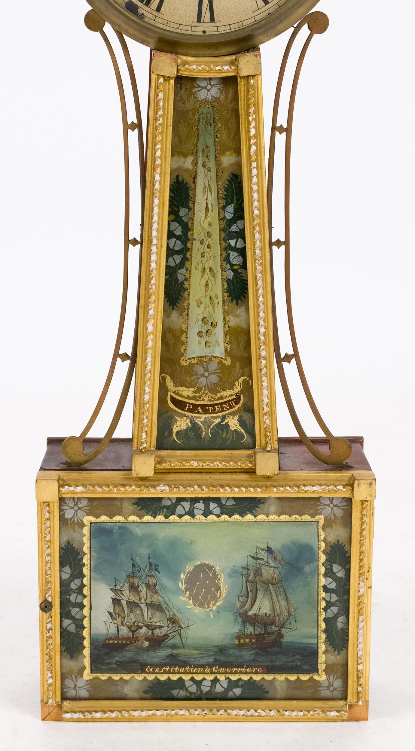 19TH C. WILLARDS PATENT BANJO CLOCK. - 3