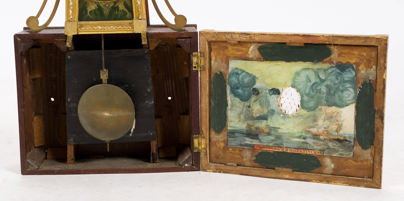 19TH C. WILLARDS PATENT BANJO CLOCK. - 5