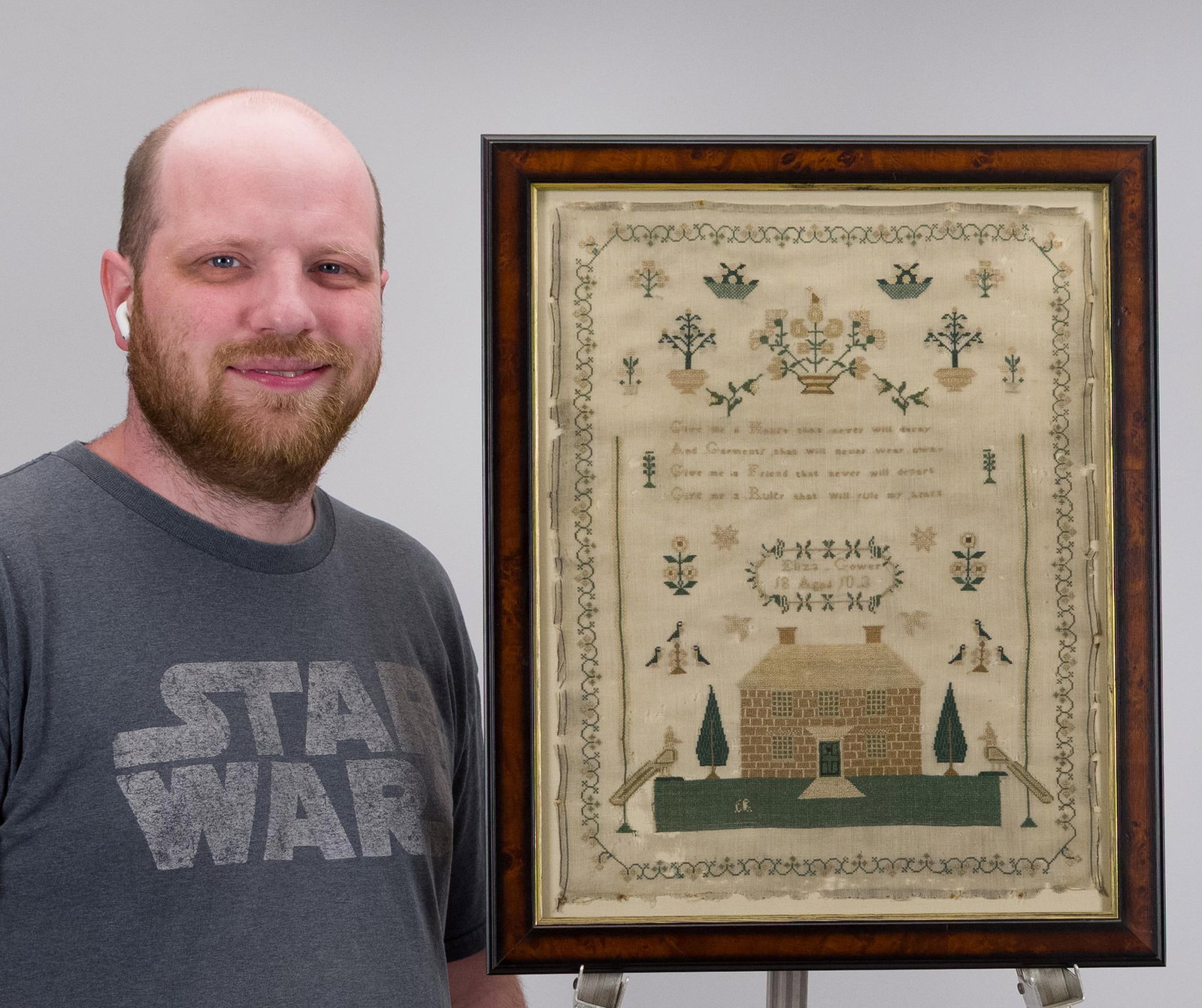 19TH C. ELIZA GOWER SAMPLER. - 7