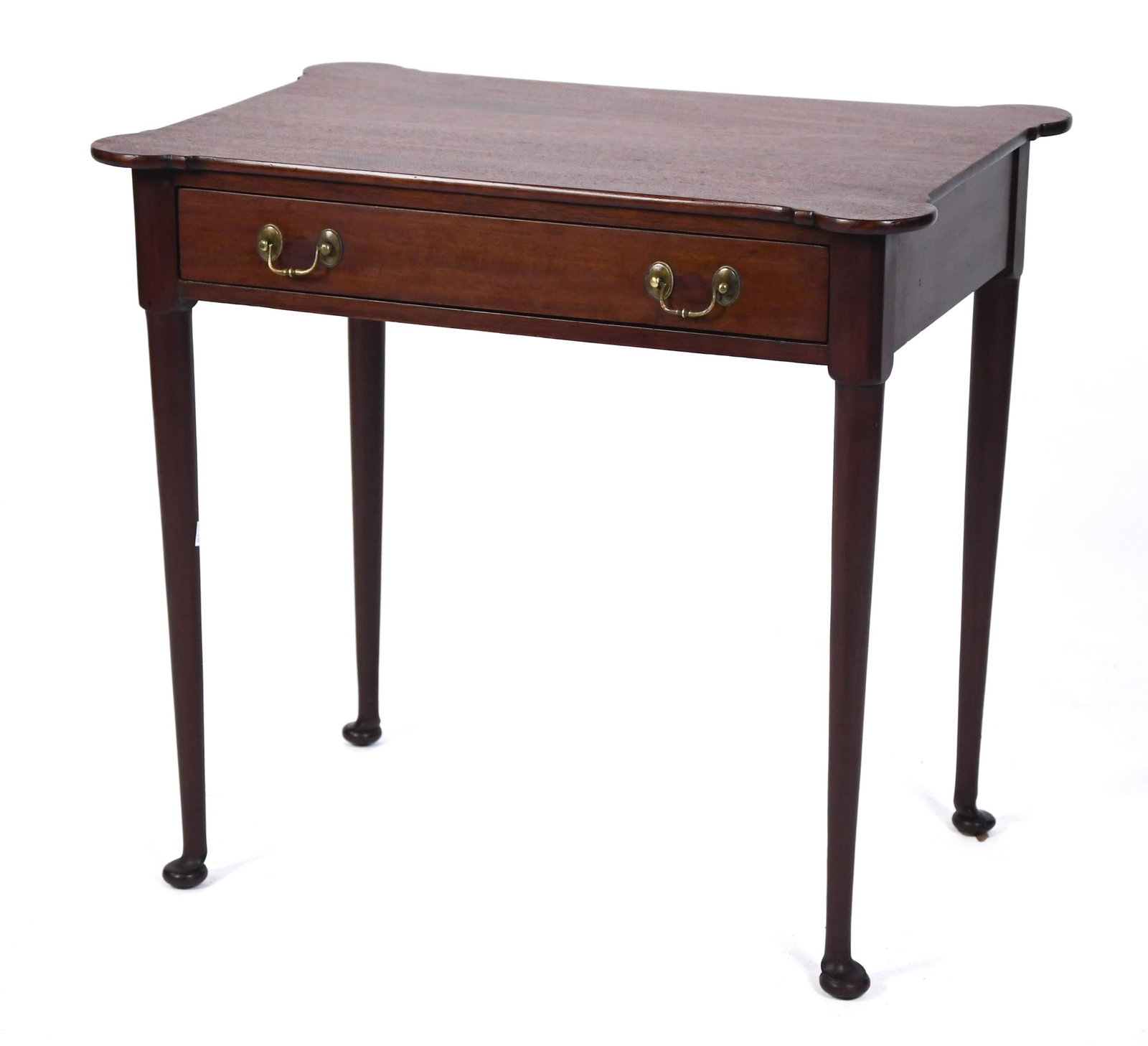 18TH C. QUEEN ANNE SMALL TURRET CORNER TEA TABLE. (1 of 10)