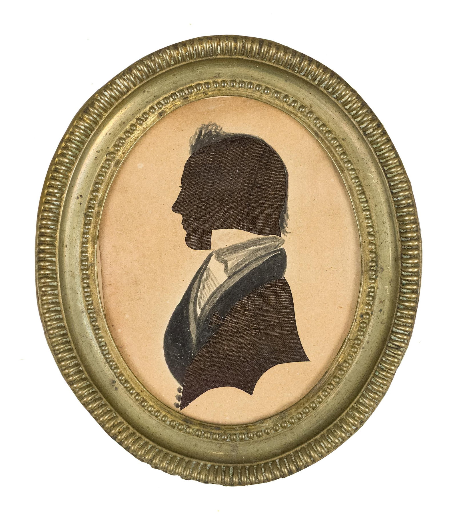 TWO 18TH/19TH C. HAND COLORED SILHOUETTES. - 2
