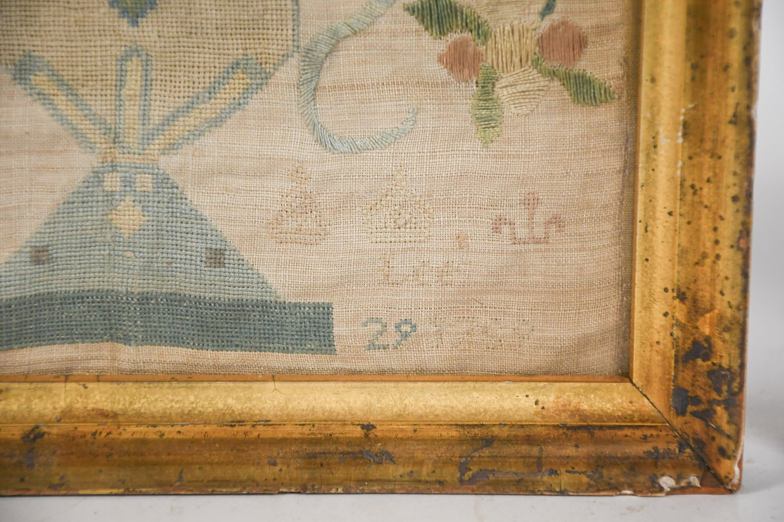 18TH C. SAMPLER, ELIZABETH LEE. - 4