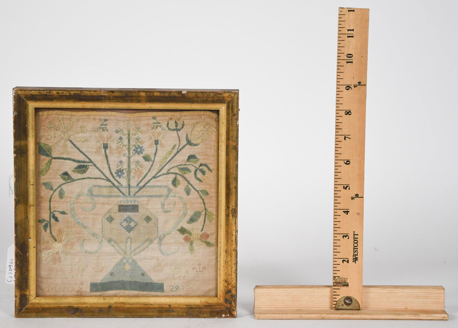 18TH C. SAMPLER, ELIZABETH LEE. - 6
