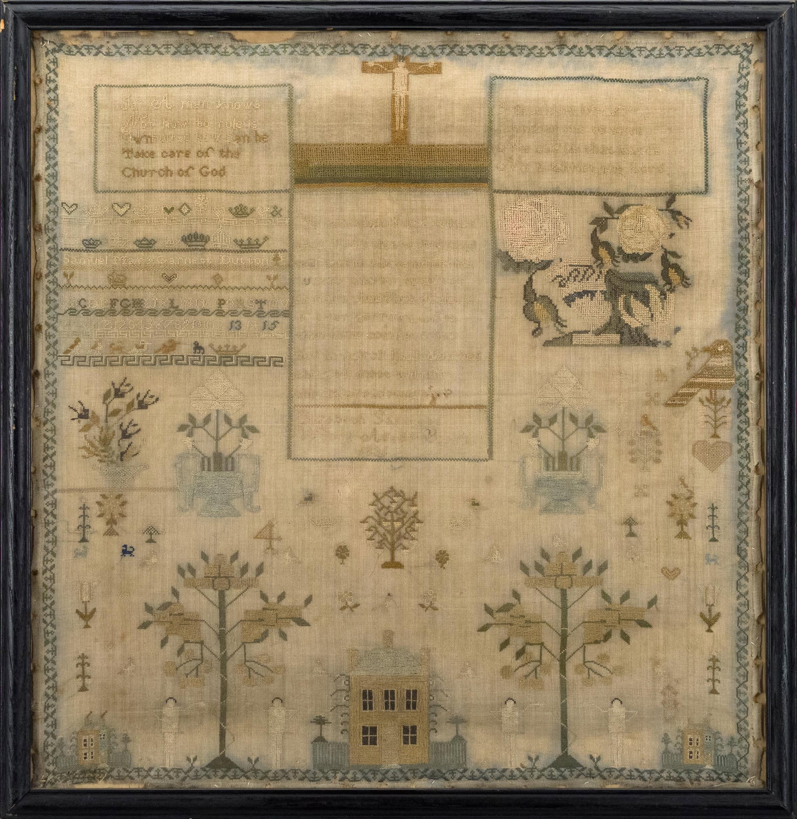1836 SAMPLER, ELIZABETH GARNETT. (1 of 9)