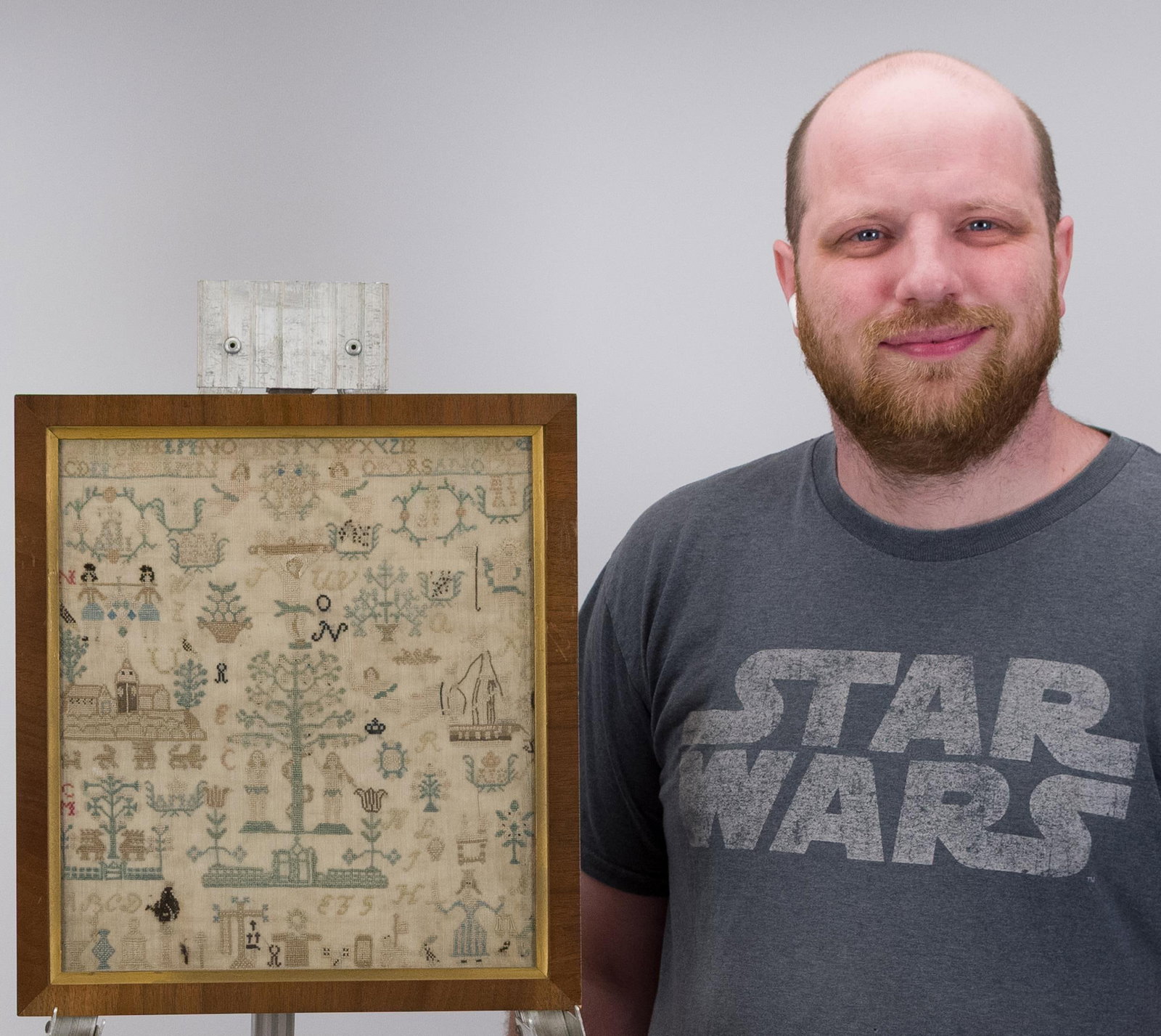 18TH C. BIBLICAL SAMPLER. - 6