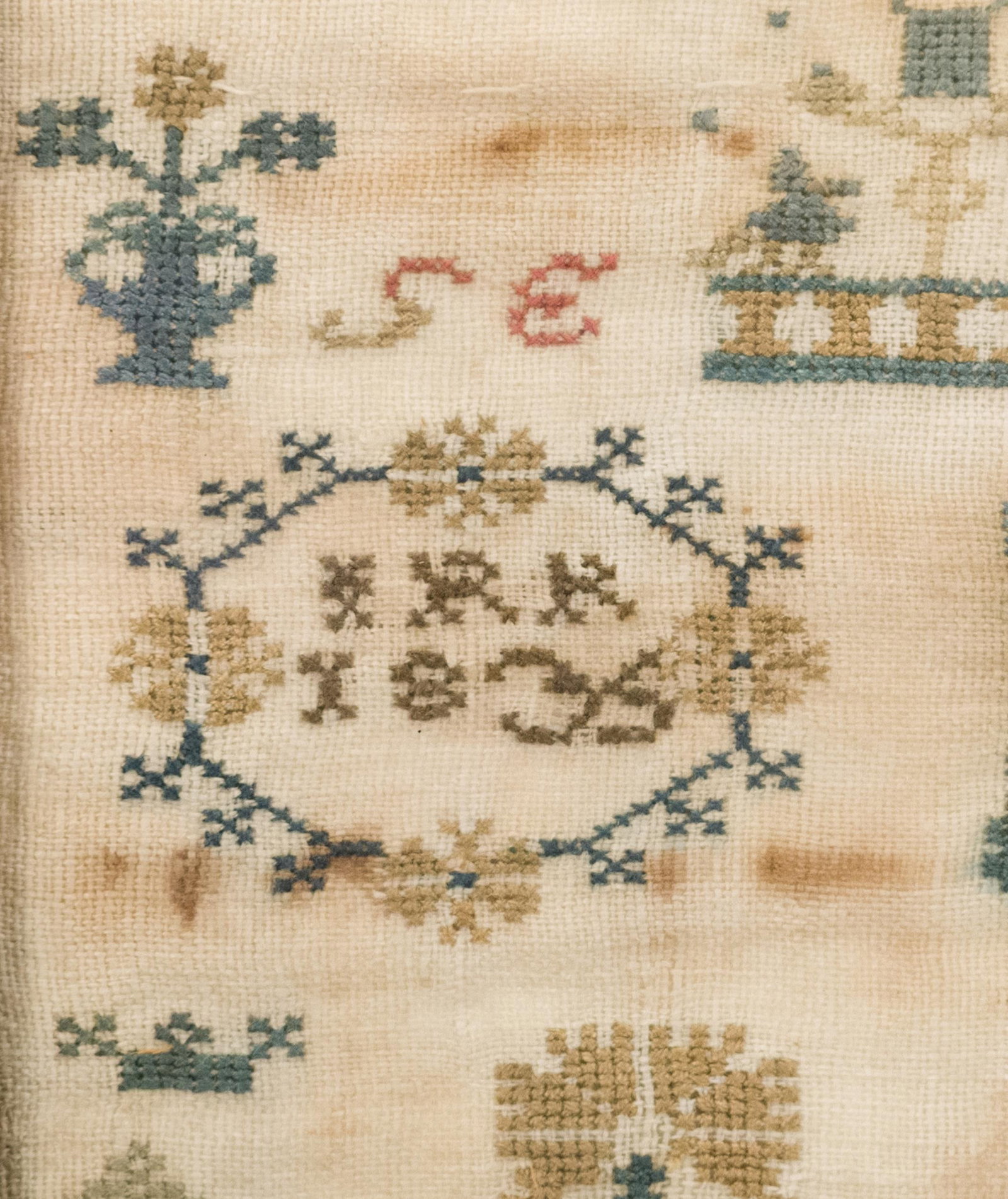 1835 SAMPLER, INITIALED I.R.K. - 4