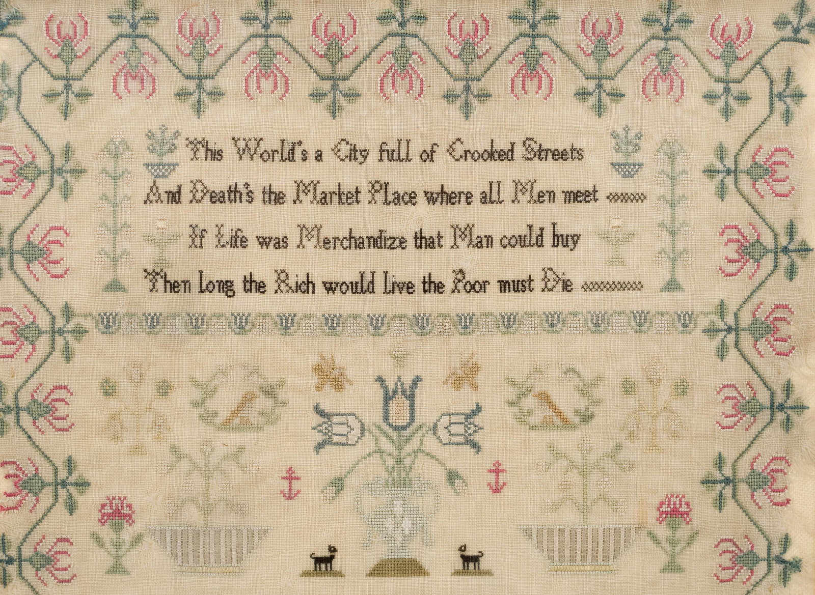 1808 MARY SYMONDS SAMPLER. - 3