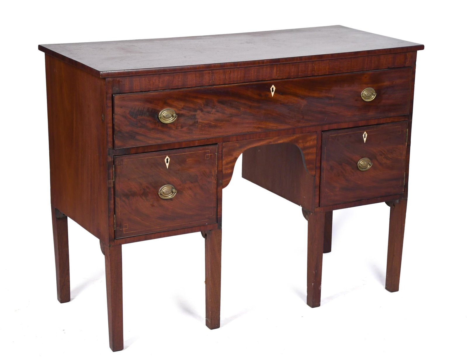 COUNTRY 19TH C. MAHOGANY SERVER/SIDEBOARD. (1 of 12)