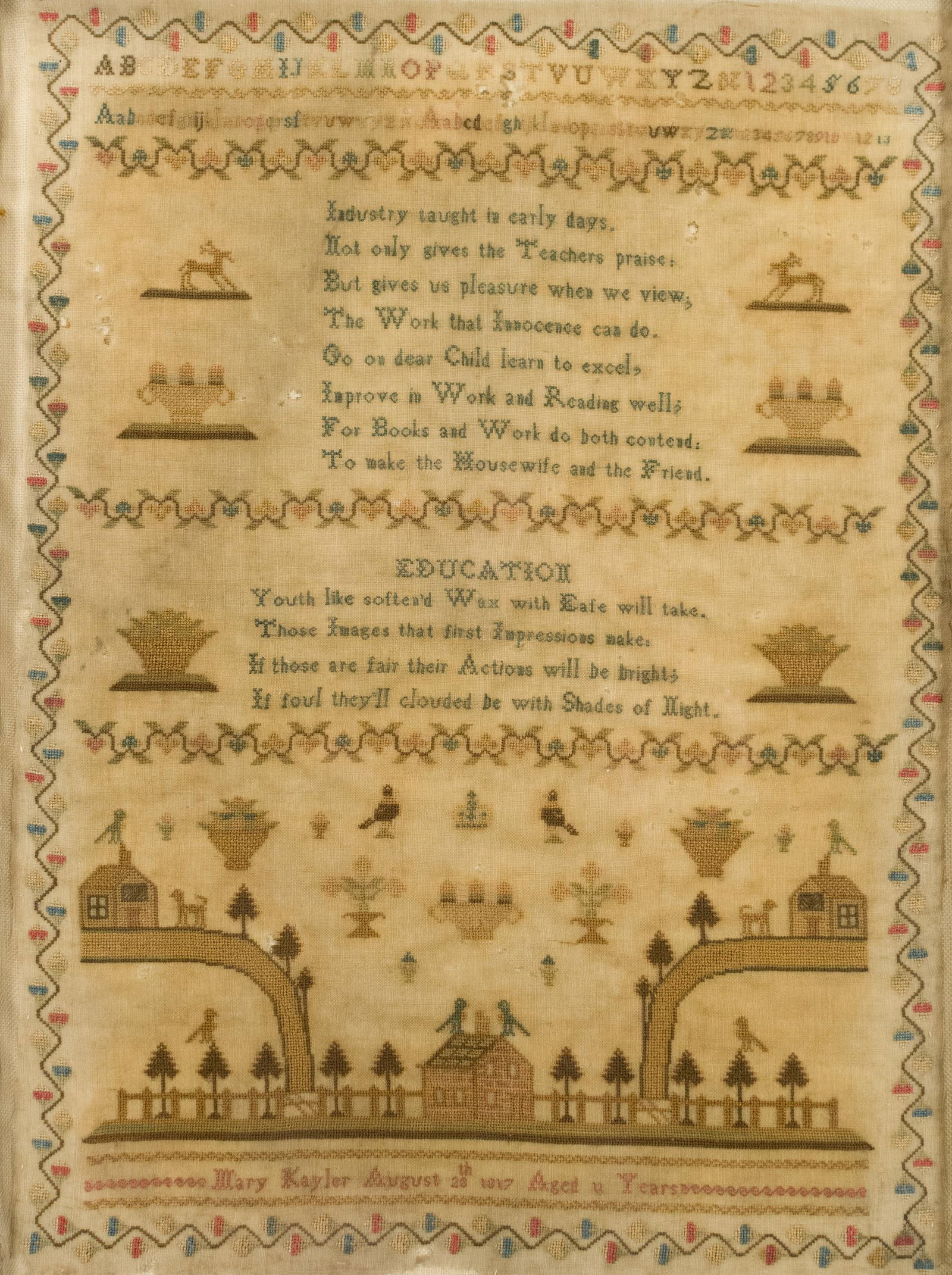 1817 MARY KAYLER SAMPLER.  - 2