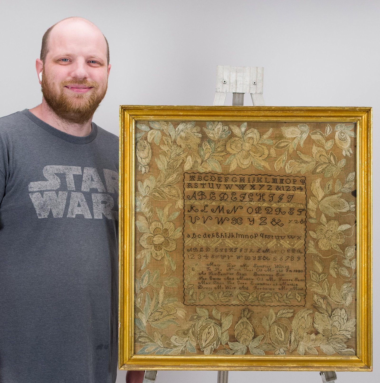 1820 MARY DAY SAMPLER. - 8