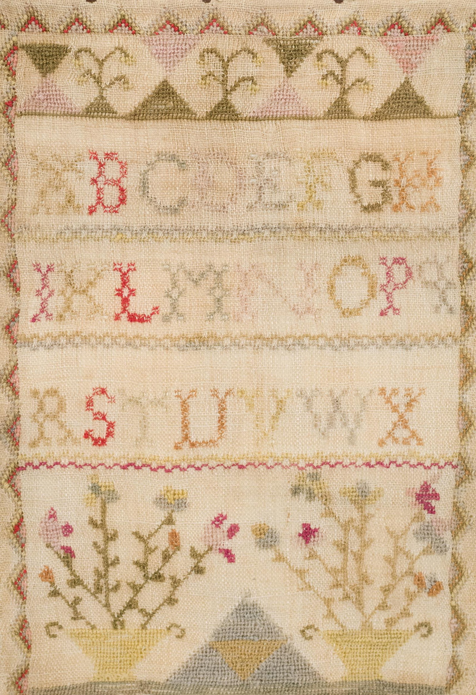 19TH C. MARY BIGLANDS SAMPLER. - 3
