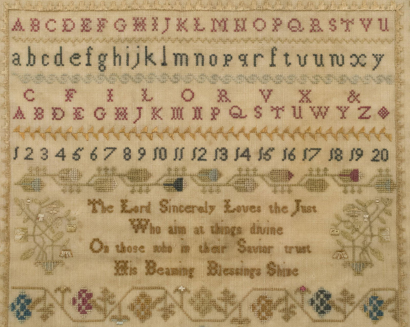 1802 MARY OSMOND SAMPLER. - 3