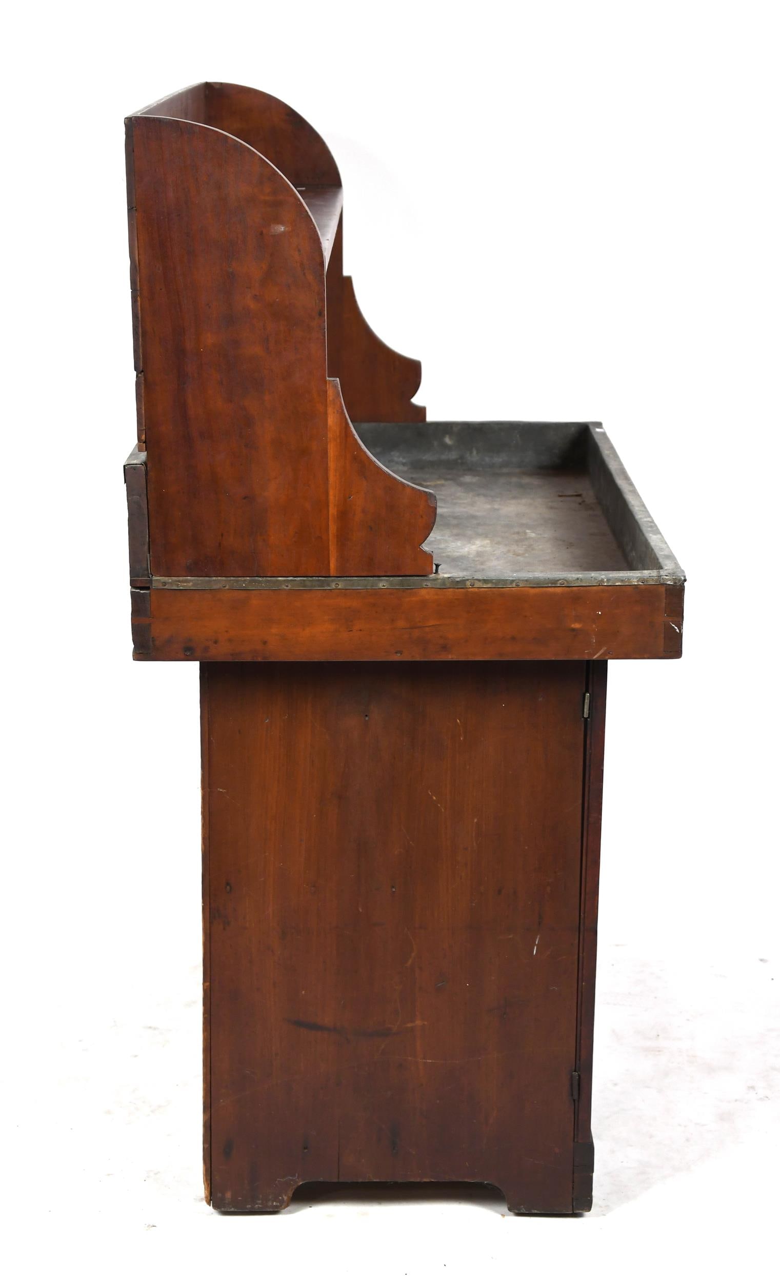 19TH C. CHERRY DRY SINK. - 10