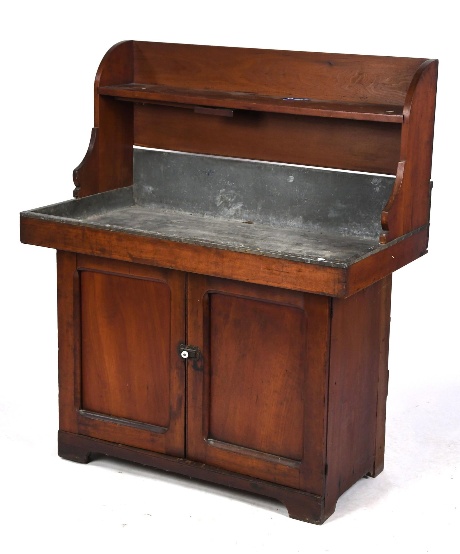19TH C. CHERRY DRY SINK. - 13
