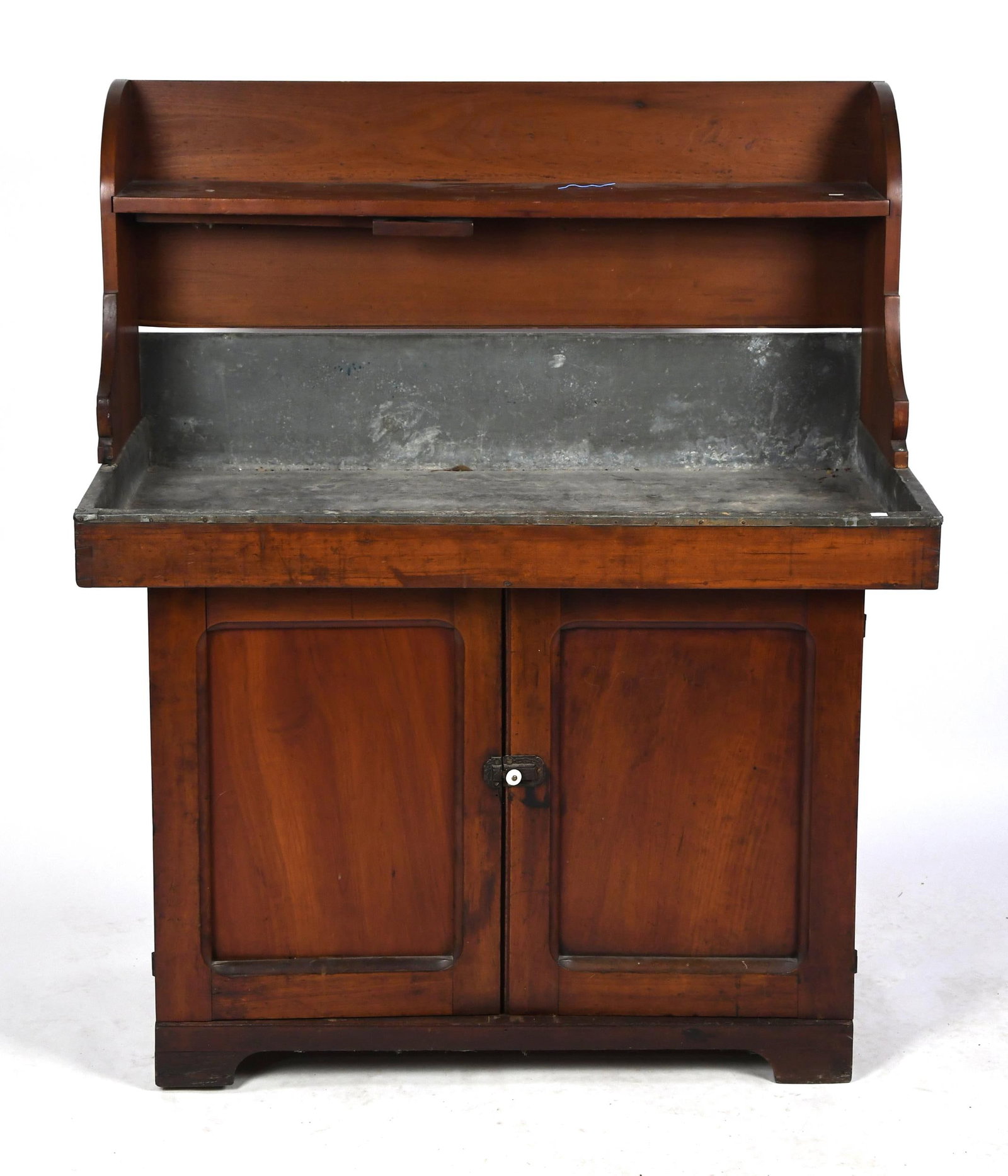 19TH C. CHERRY DRY SINK. - 2