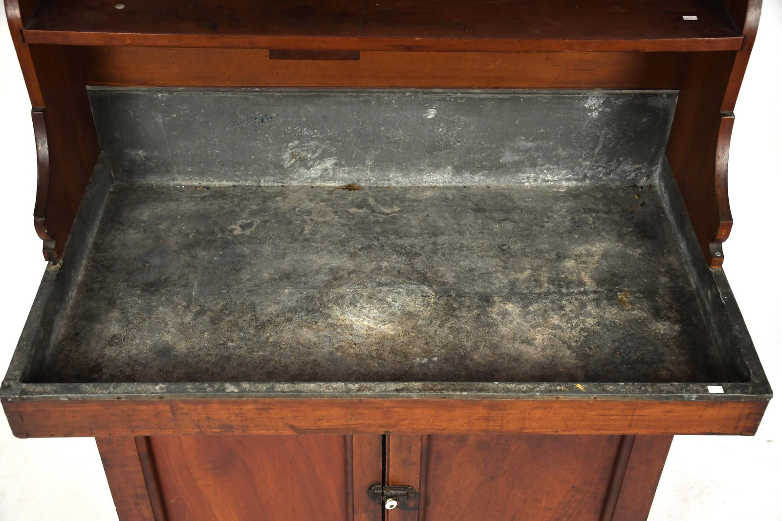 19TH C. CHERRY DRY SINK. - 3